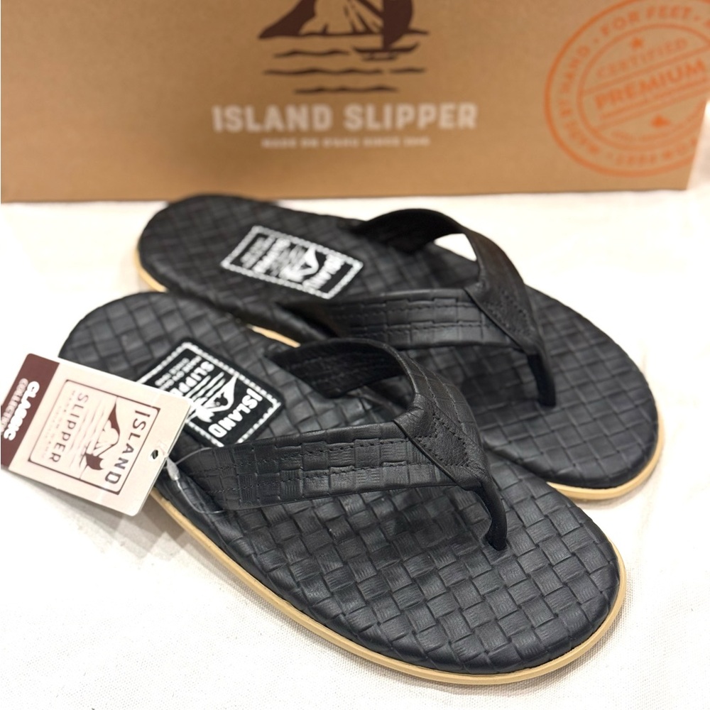 Island Slipper PT202SAS Men's Slippers Color Black